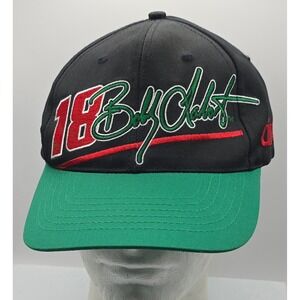 Bobby Labonte 18 Joe Gibbs Racing NASCAR‎ Hat Cap Racing Green
